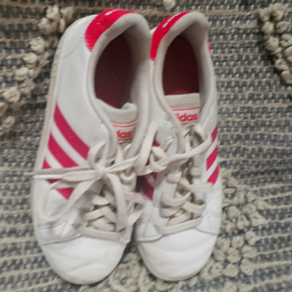 White / Pink Adidas